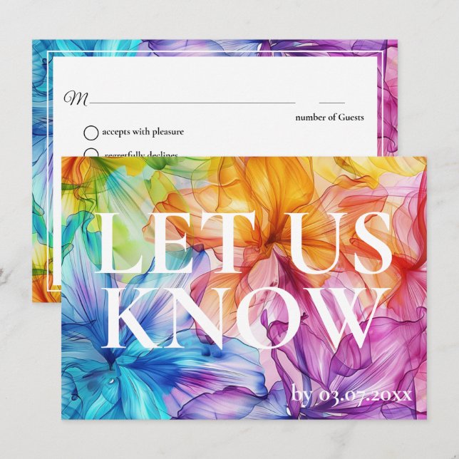 With menu requirements Ethereal Bloom rsvp (Front/Back)
