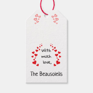 With Much Love Gift Tag (Can be Personalised)