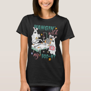 With My Boo-ny Bunny Ghost Ortho Nurses Easter Day T-Shirt