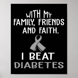 With My Family And Faith I Beat Diabetes  Poster
