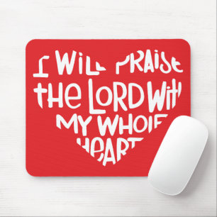 With my whole heart mouse pad