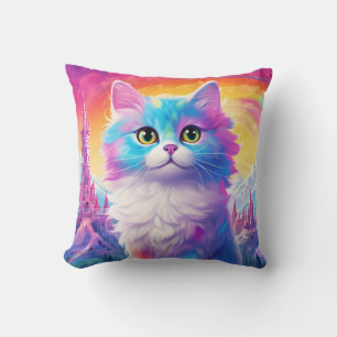 😺 With name Beautiful pastel cat Cushion