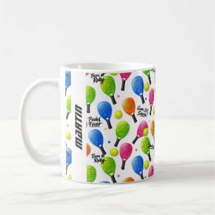 With name / Smash & Smile Padel Coffee Mug