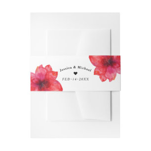 With names Anemone Dreamscape Wedding Invitation Belly Band