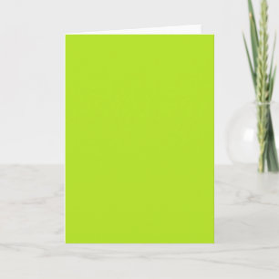 With Nothing On It Except Colour Bright Neon Gree Card