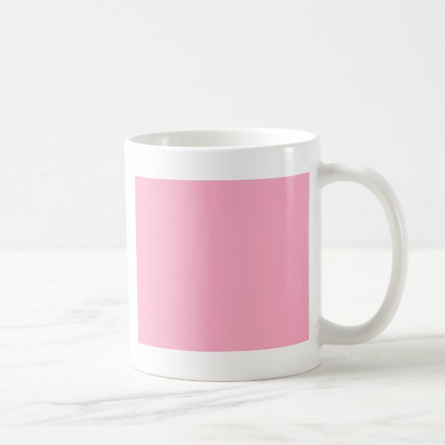 With Nothing On It Except Colour - Pink Coffee Mug (Right)