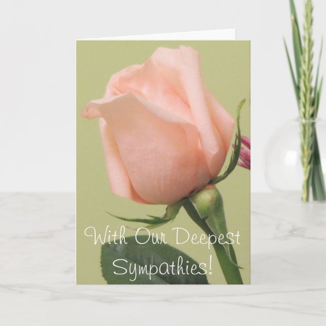 With Our Deepest Sympathies! Card (Front)