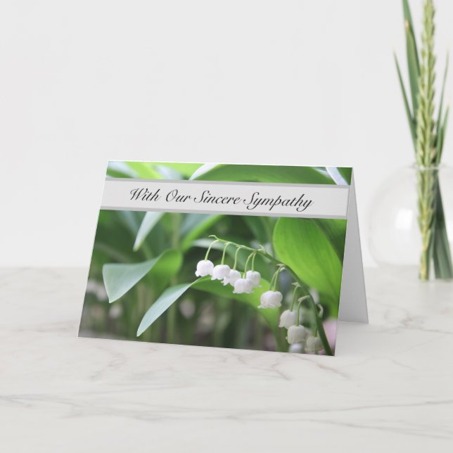 With Our Sincere Sympathy - Words Are Not Enough Card (Front)