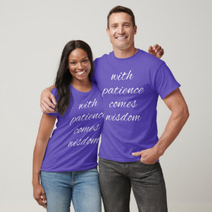 With Patience Basic Dark T-Shirt