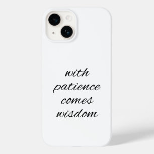 With Patience iPhone Case