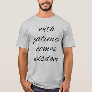 With Patience Men's Basic T-Shirt