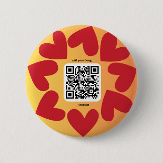 With personalized song by QR code 6 Cm Round Badge