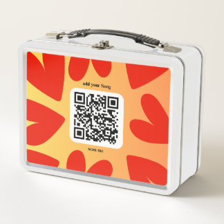 With personalized song by QR code Metal Lunch Box