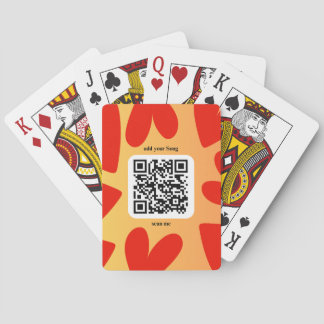 With personalized song by QR code Playing Cards