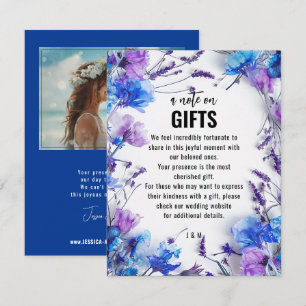 💍With Photo Cornflower Dreams Wedding Suite Enclosure Card