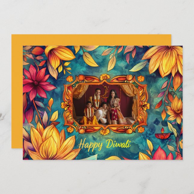 With Photo Happy Diwali  (Front/Back)