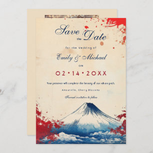With photo Japonesque Harmony with Fuji Save The Date