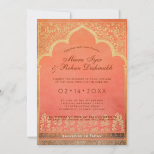 With photo Marigold Harmony Invitation