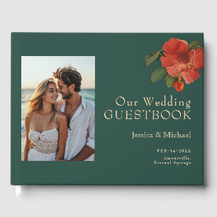🌹 With photo Rose Romance: Art Nouveau Splendour Guest Book