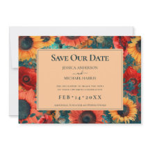 With photo🌻Sunflower and Poppy Reverie