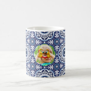 💙🤍 With picture Mediterranean Azulejos  Coffee Mug