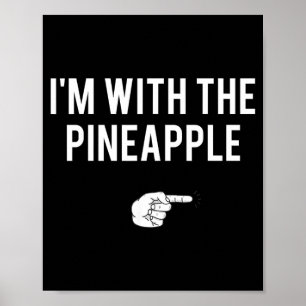 with Pineapple Halloween Costume Funny Couples Poster