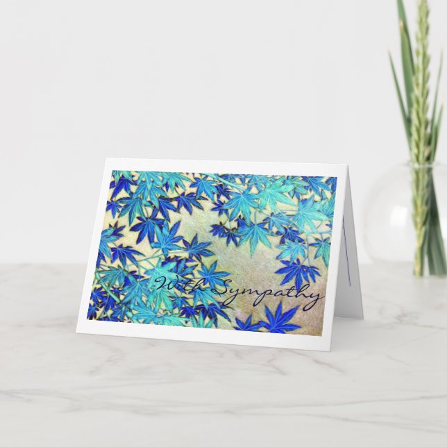 with sampathy card condolences (Front)