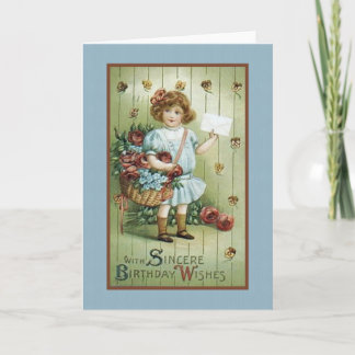 With Sincere Birthday Wishes Card