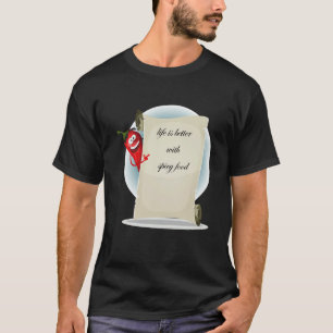 with spicy food red T-Shirt