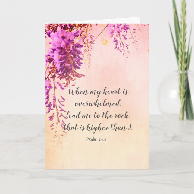 With sympathy, Christian card with scritpures (Front)