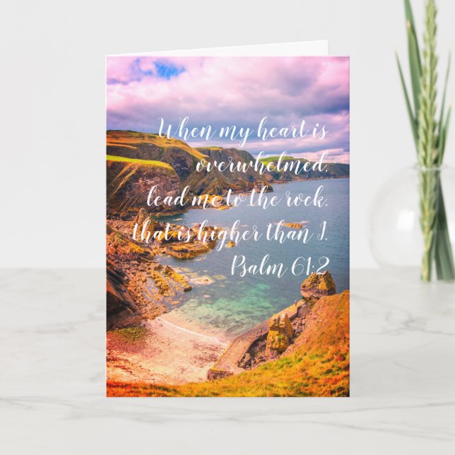 With sympathy, Christian card with scritpures (Front)