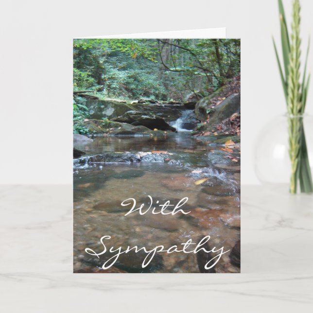 With Sympathy Customisable Card (Front)