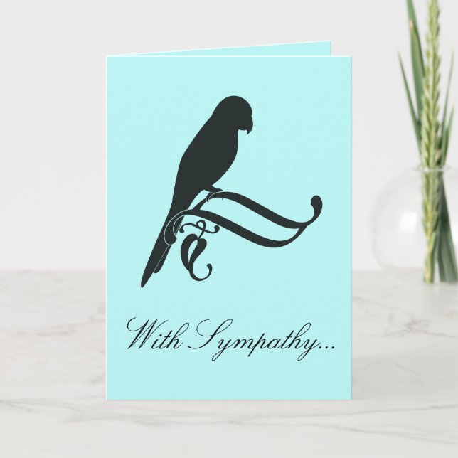 With Sympathy for the Loss of a Parrot Card (Front)