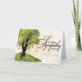 With Sympathy Greeting Card