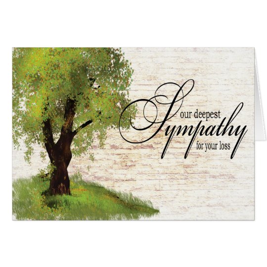 With Sympathy Greeting Card