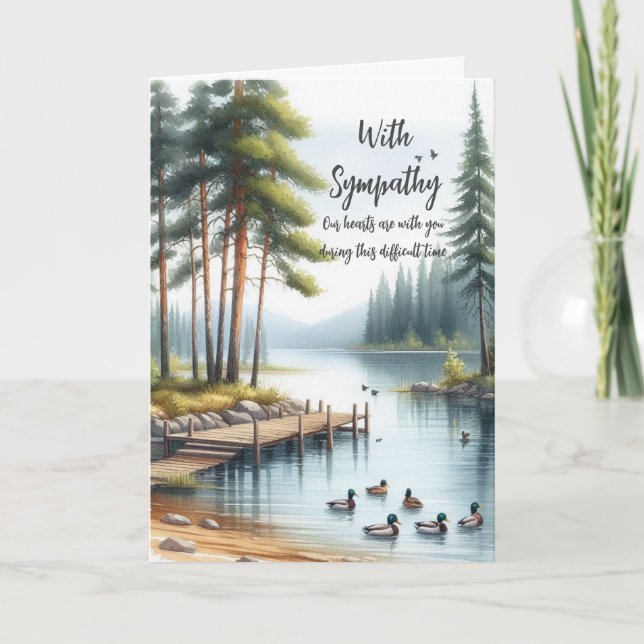 With Sympathy Greeting Card (Front)