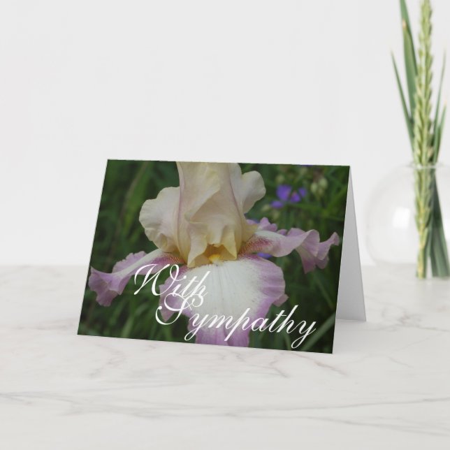 With Sympathy Iris Card (Front)