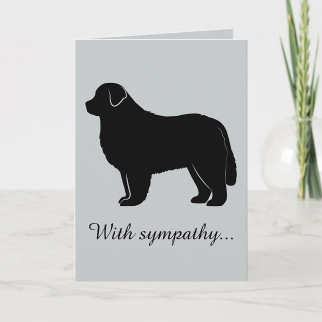 With Sympathy: Loss of a Newfoundland Card (Front)