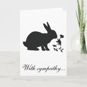 With Sympathy Loss of Your Bunny Card