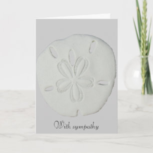 With Sympathy Sand Dollar Card