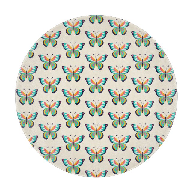 With Text Butterfly Cutting Board (Front)