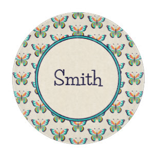 With Text Butterfly Cutting Board