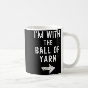 with The Ball of Yarn Funny Halloween Couple Coffee Mug