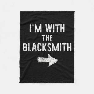 with The Blacksmith Funny Halloween Couple Costume Fleece Blanket