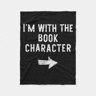 with The Book Character Funny Halloween Couple Fleece Blanket