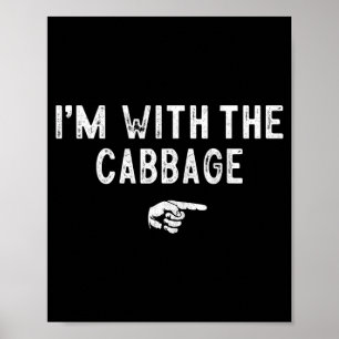With The Cabbage Matching Lazy Costume Halloween Poster