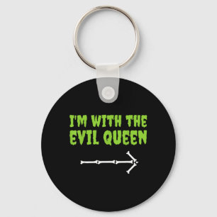 With The Evil Queen Funny Halloween Couple Costume Key Ring