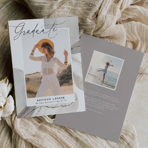 With the Flow Photo Graduation Announcement