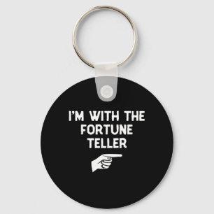 with The Fortune Teller Funny Halloween Matching Key Ring
