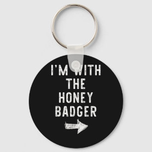 with The Honey Badger Funny Halloween Matching Key Ring